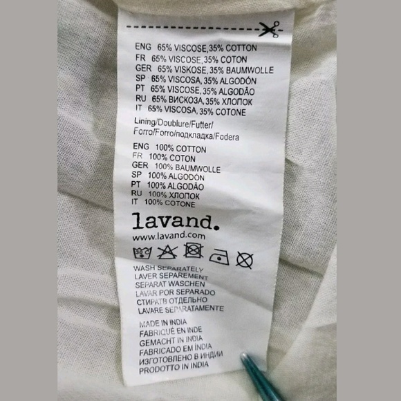 Lavand. A Line Spaghetti Strap Dress Size Large - Picture 8 of 8